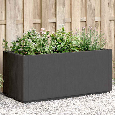 Boîte de planification de Vidaxl 80x36x35 cm en polypropène gris foncé