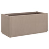 Boîte de planification Vidaxl 80x36x35 cm en polypropène brun clair