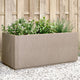 Boîte de planification Vidaxl 80x36x35 cm en polypropène brun clair