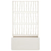 Boîte de planification Vidaxl avec Slat 80x36x140 cm en polypropène blanc