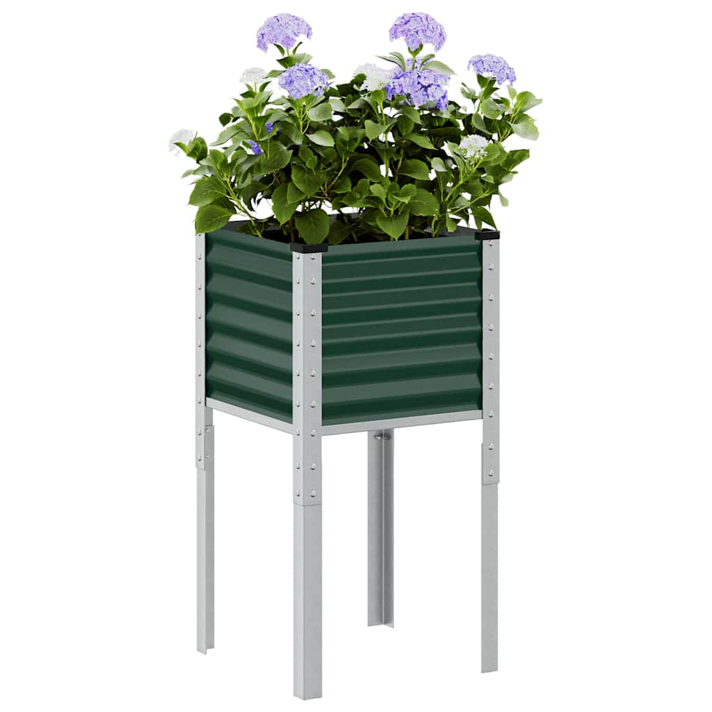 Vidaxl Planning Box 45x45x88 cm en acier vert