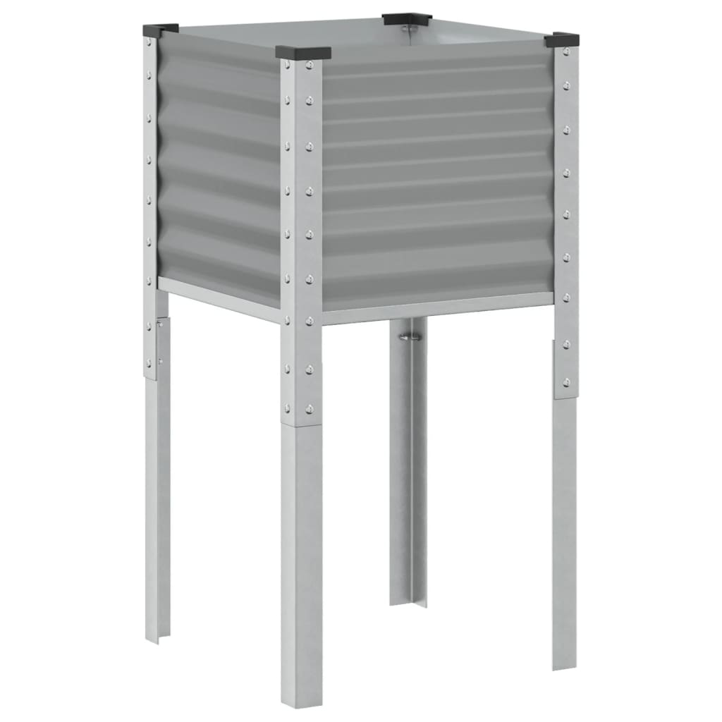 Boîte de planification Vidaxl 45x45x88 cm Gray en acier