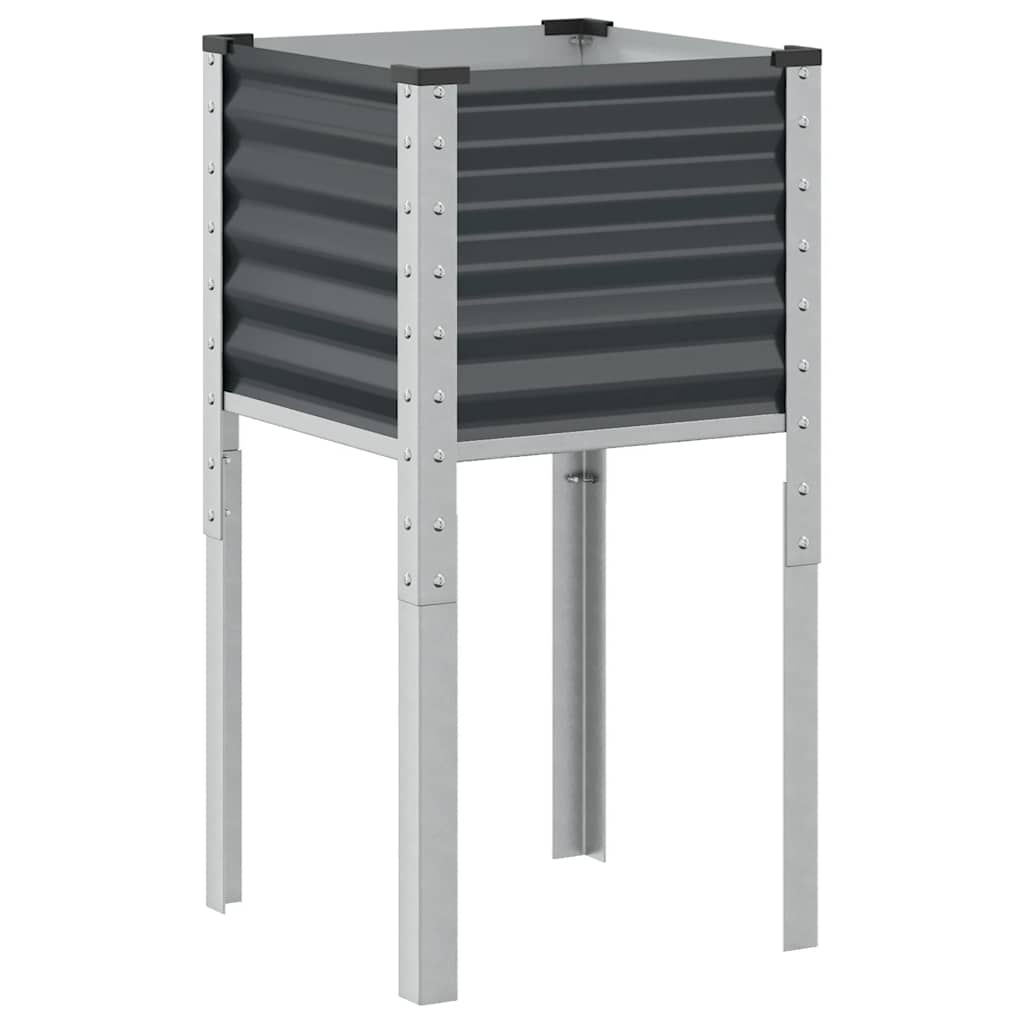 Boîte de planification Vidaxl 45x45x88 cm Anthracite en acier -colore