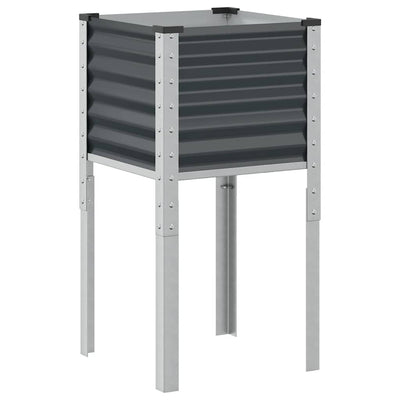 Boîte de planification Vidaxl 45x45x88 cm Anthracite en acier -colore