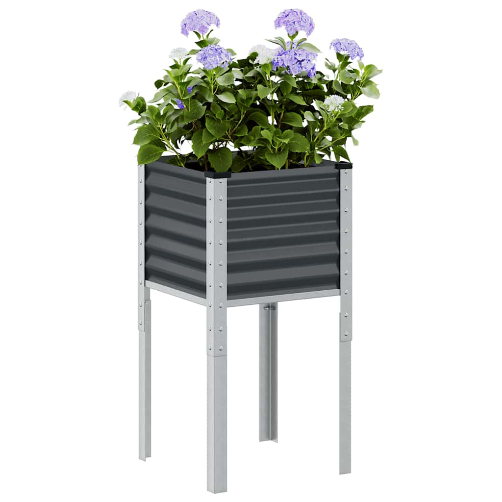 Boîte de planification Vidaxl 45x45x88 cm Anthracite en acier -colore