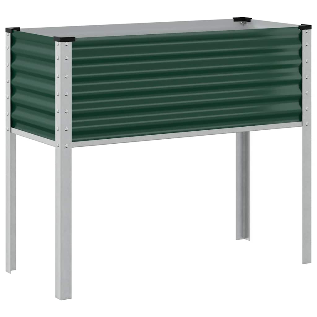 Vidaxl Planning Box 100x41x90 cm en acier vert