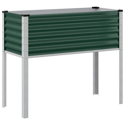 Vidaxl Planning Box 100x41x90 cm en acier vert