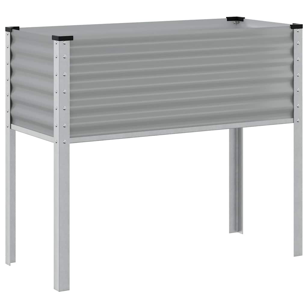 Boîte de planification Vidaxl 100x41x90 cm Gray en acier