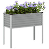 Boîte de planification Vidaxl 100x41x90 cm Gray en acier