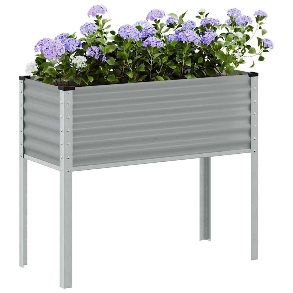 Boîte de planification Vidaxl 100x41x90 cm Gray en acier
