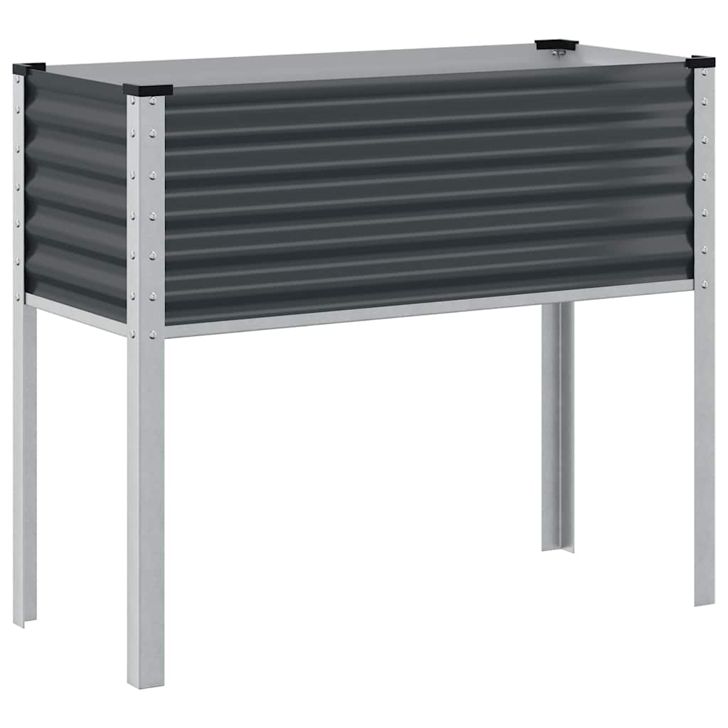 Boîte de planification Vidaxl 100x41x90 cm Anthracite en acier -colore