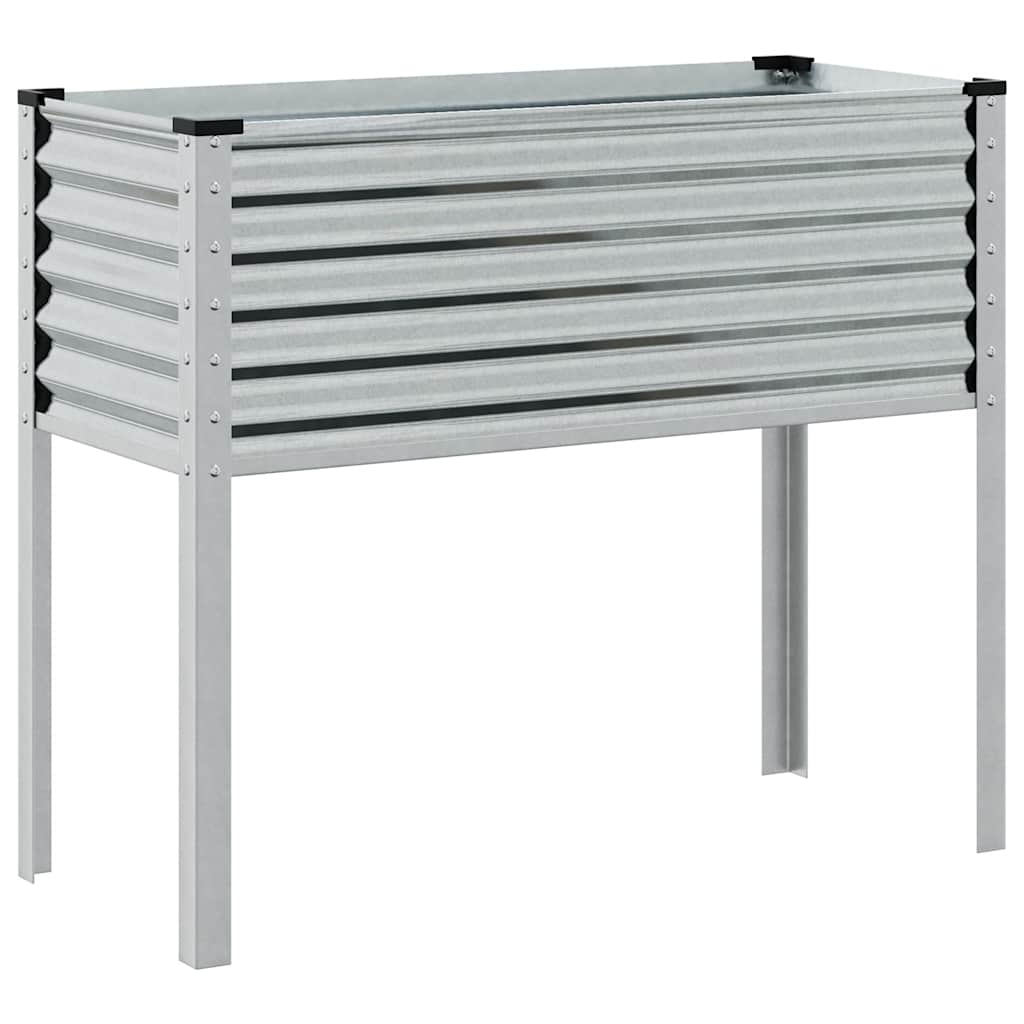 Banc de plantes Vidaxl 100x41x90 cm en acier galvanisé