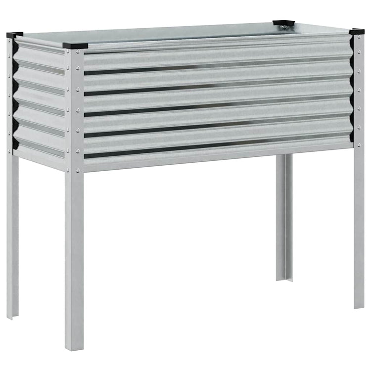 Banc de plantes Vidaxl 100x41x90 cm en acier galvanisé