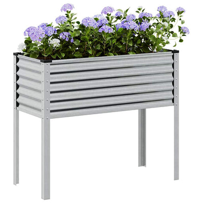Banc de plantes Vidaxl 100x41x90 cm en acier galvanisé
