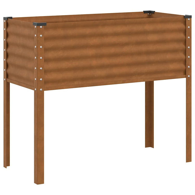 Boîte de planification Vidaxl 100x41x90 cm en acier météorologique