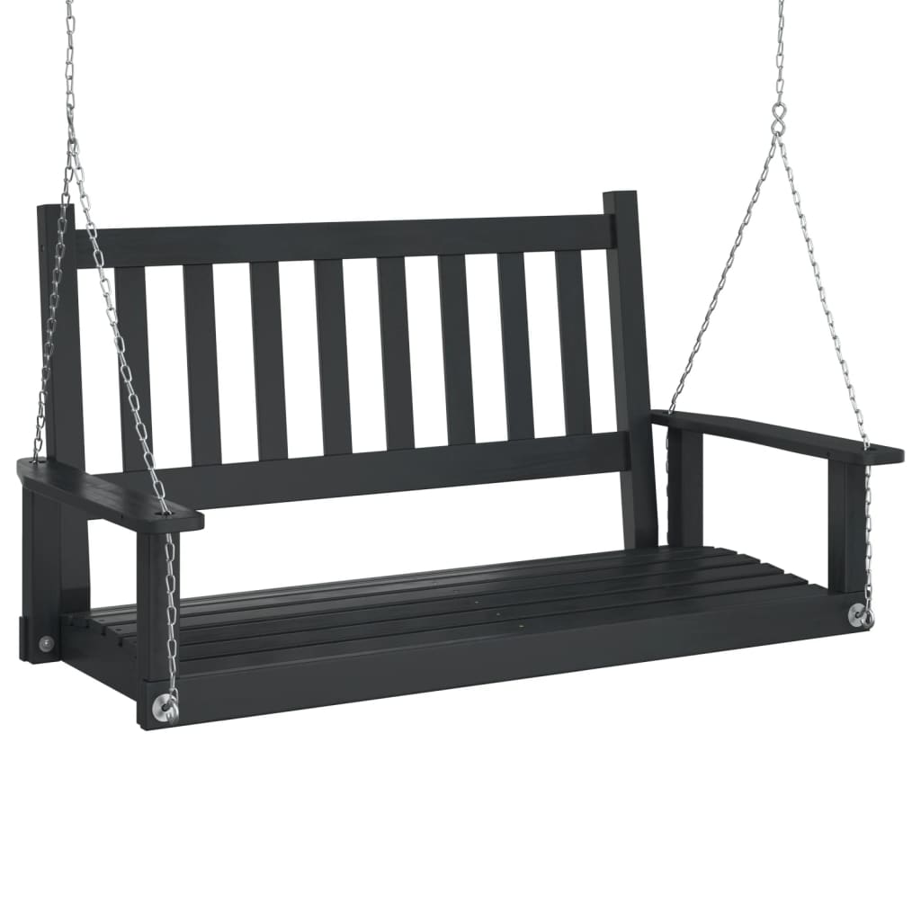Vidaxl Garden Swing Banc avec colliers métalliques