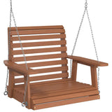 Vidaxl Garden Swing Chaid avec colliers métalliques en pin massif brun - afbeelding 2