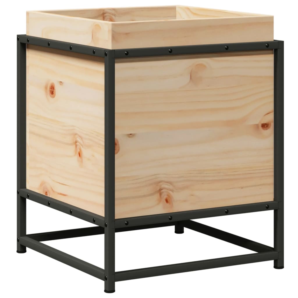 Boîte de planification Vidaxl 40x40x50 cm Pine solide