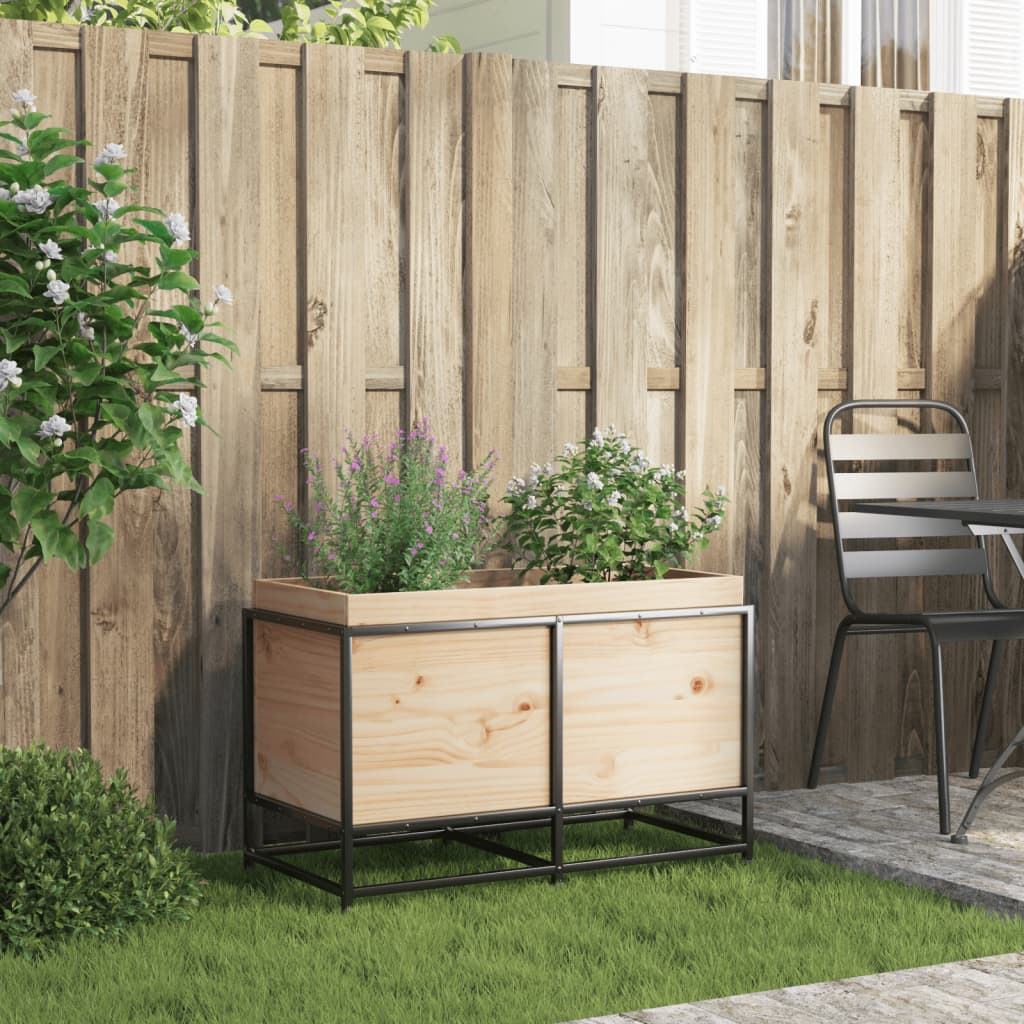 Boîte de planification Vidaxl 80x40x50 cm Pine solide