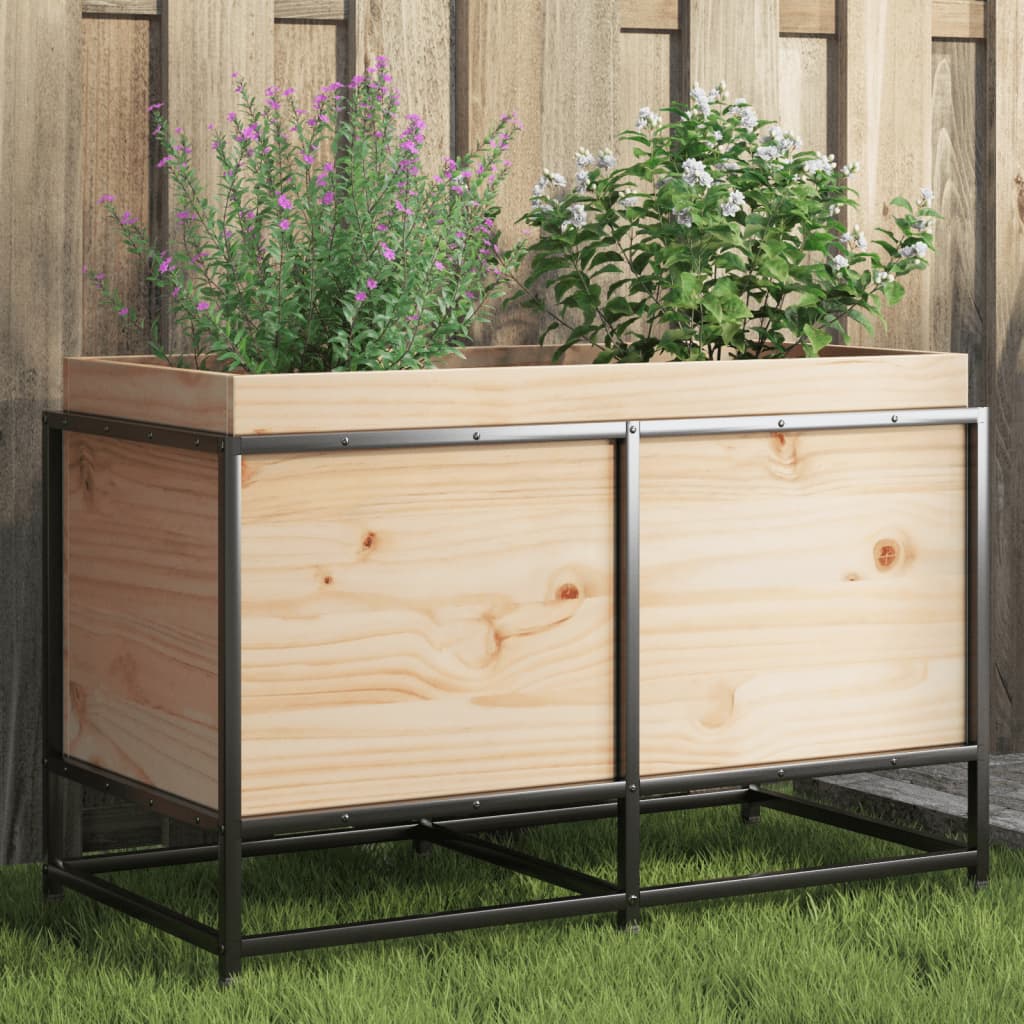 Boîte de planification Vidaxl 80x40x50 cm Pine solide