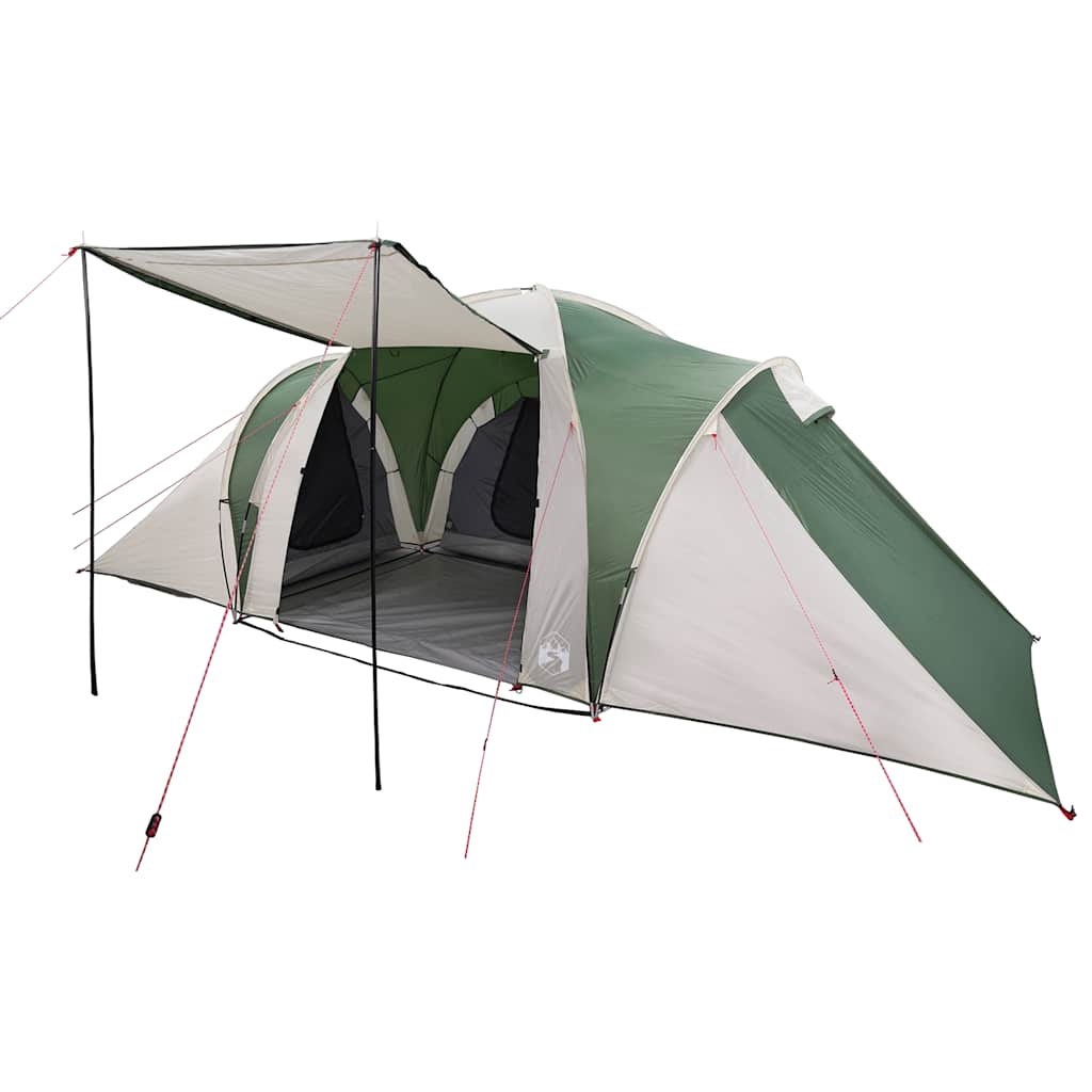 Vidaxl dome tente 6 personnes étanche verte