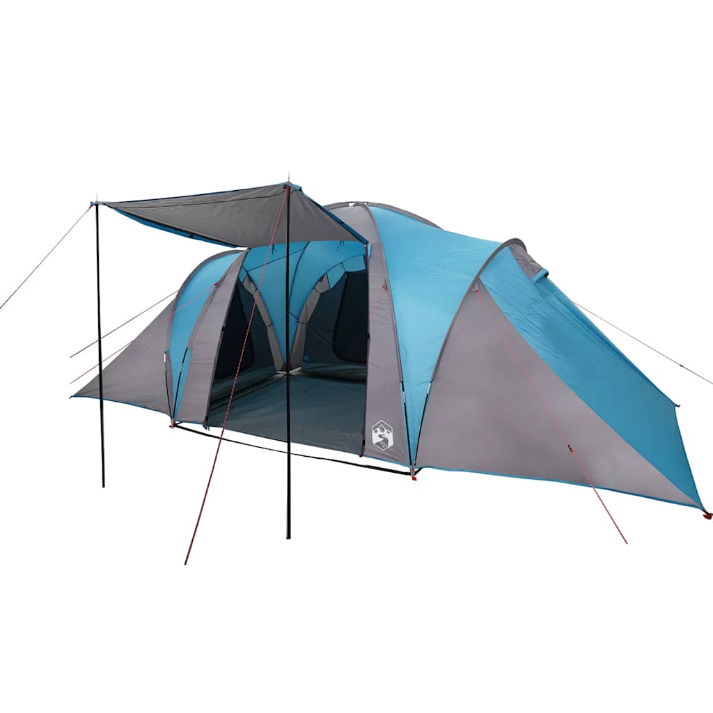 Vidaxl dome tente 6 personnes imperméables bleu