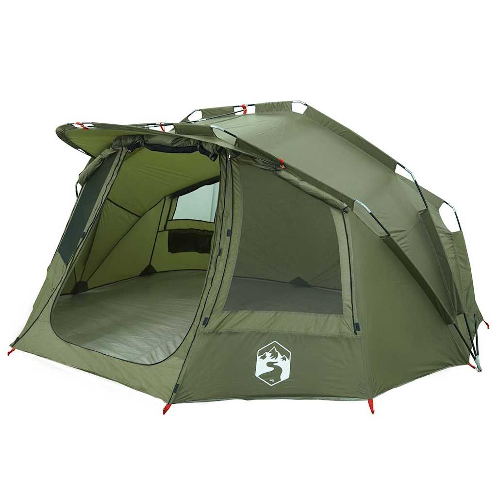 Vidaxl Green d'olive imperméable à 5 personnes fistent