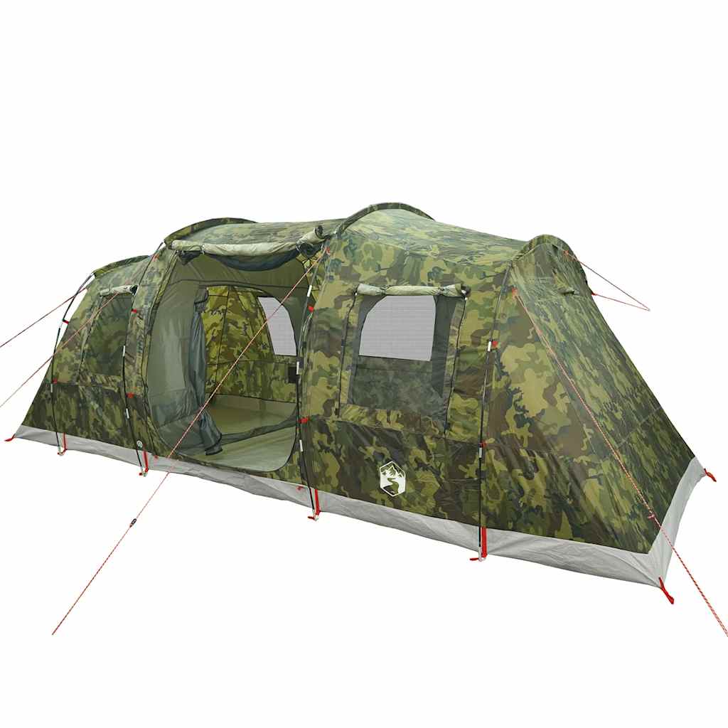 Vidaxl Tunnel Tent à 4 personnes Camouflage imperméable