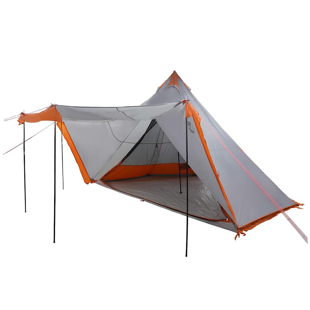 Vidaxl Tipitent 6 Personne étanche gris et orange