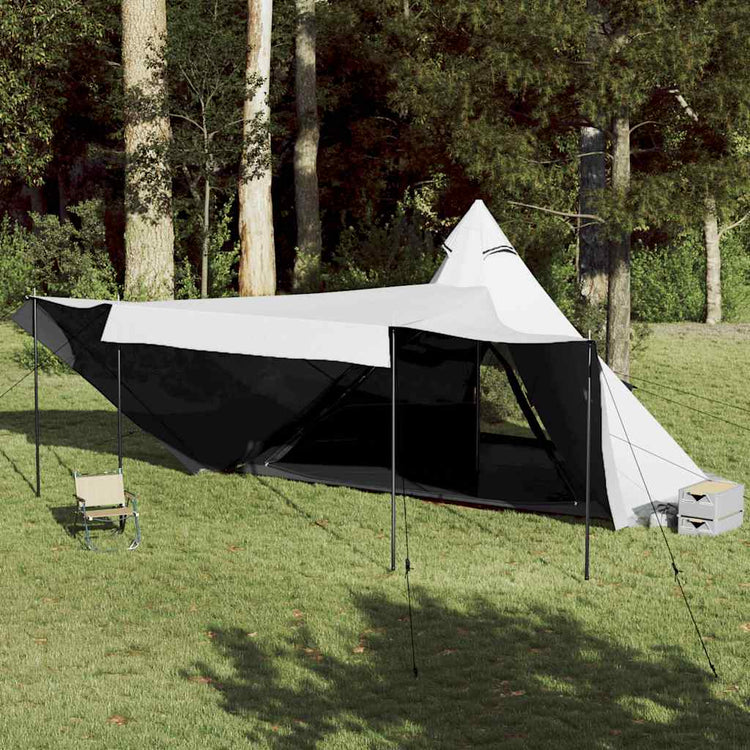 Vidaxl tissu de 6 personnes imperméabilisées à 6 personnes blanches