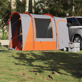Vidaxl Autotent à 4 personnes étanche gris et orange - afbeelding 3