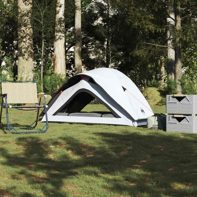 Vidaxl tente de camping 1 personne tissu occultant blanc imperméable