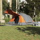 Tente tunnel VidaXL 8 personnes imperméable gris et orange
