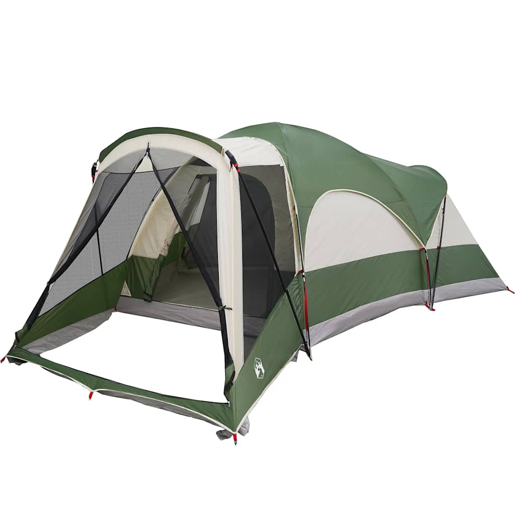 Tente tunnel VidaXL 8 personnes imperméable vert
