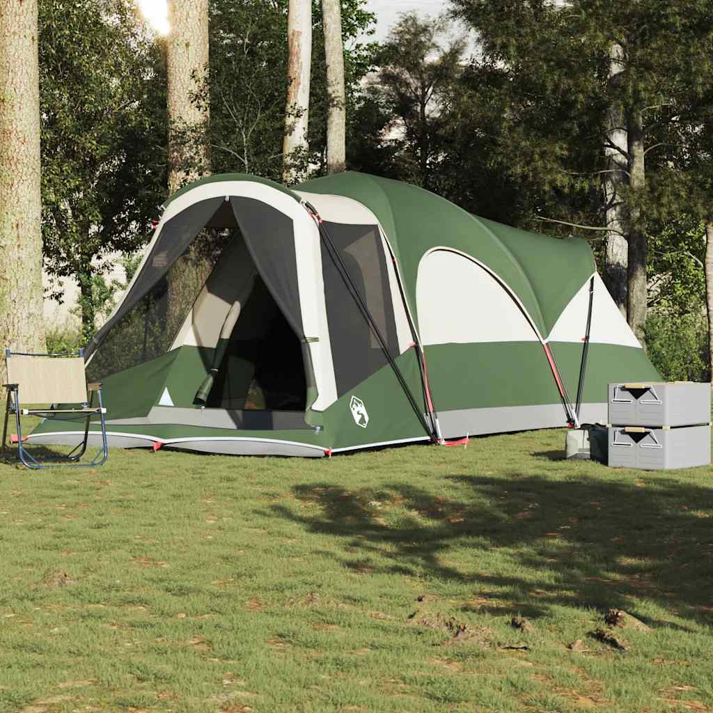 Tente tunnel VidaXL 8 personnes imperméable vert