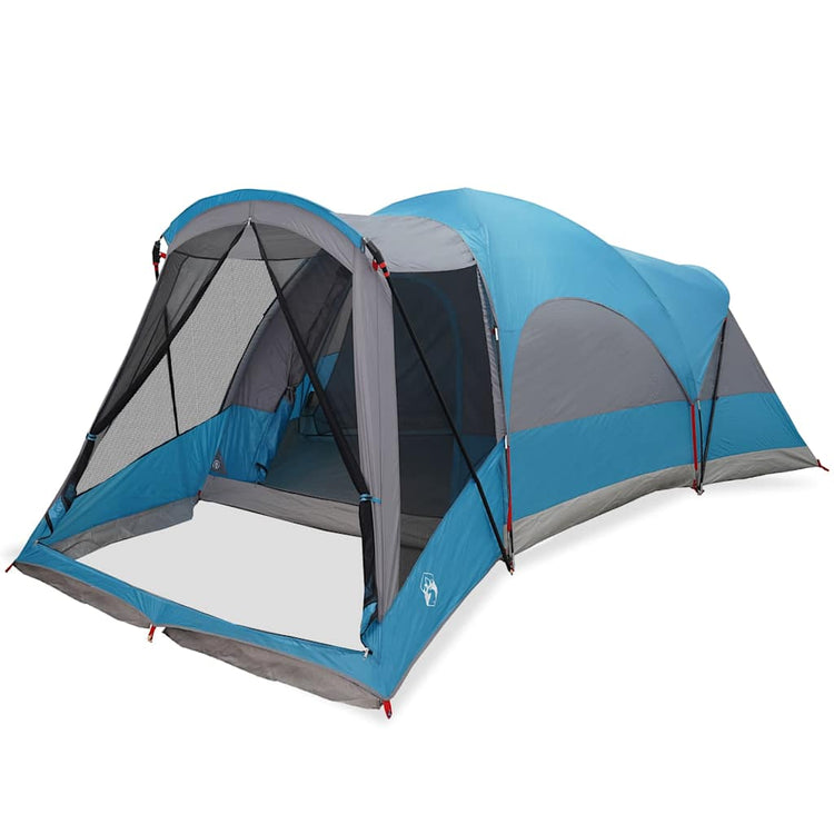 Tente tunnel Vidaxx pour famille 8 personnes imperméable bleu