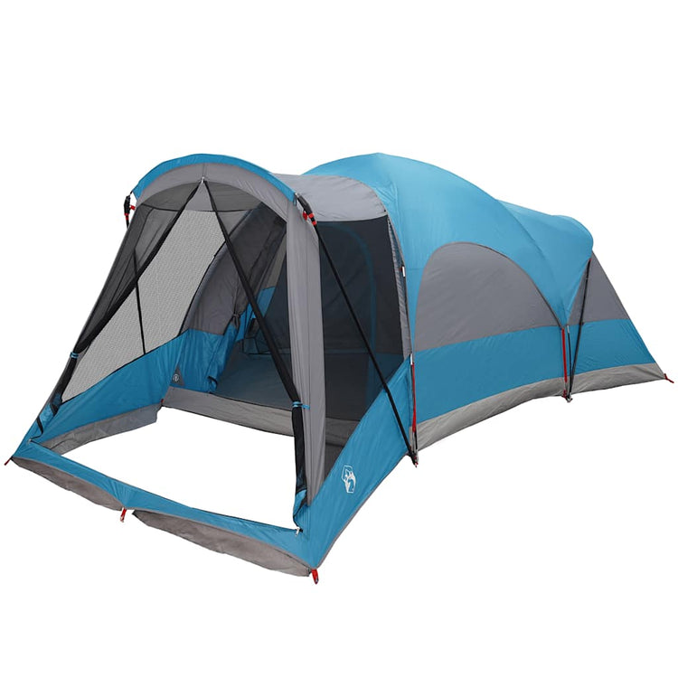 Tente tunnel Vidaxx pour famille 8 personnes imperméable bleu