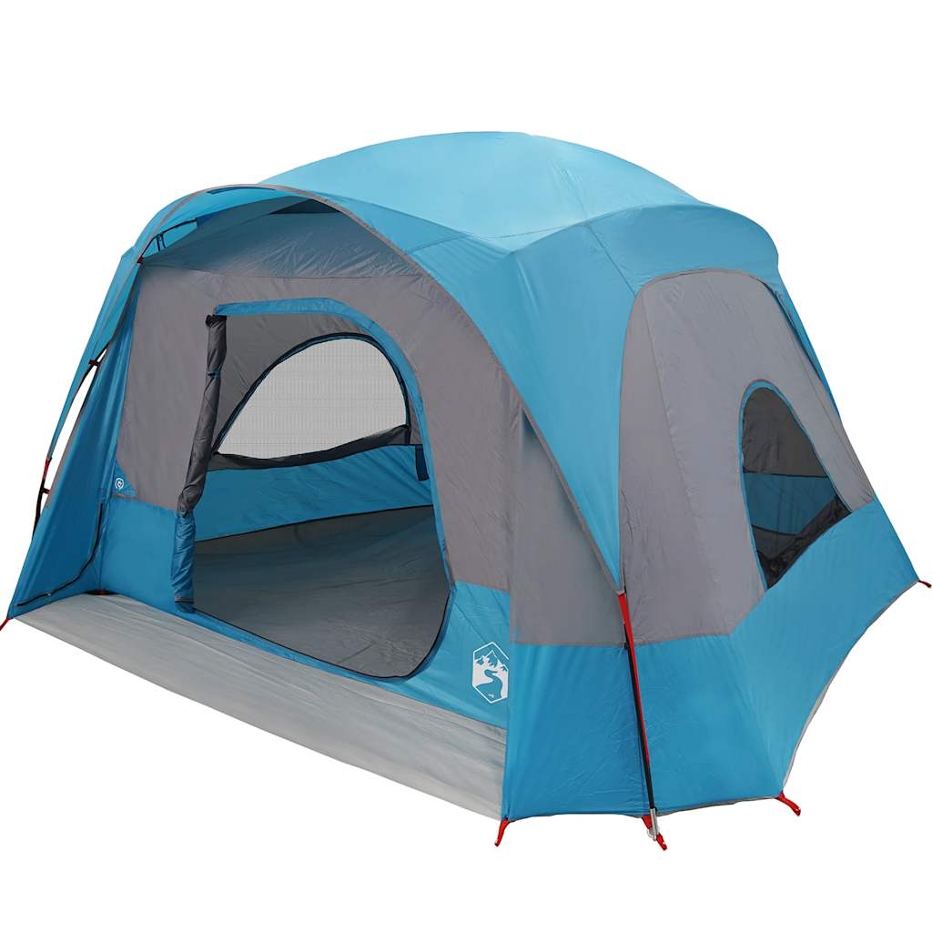 Tente familiale VidaXL 6 personnes imperméable bleue