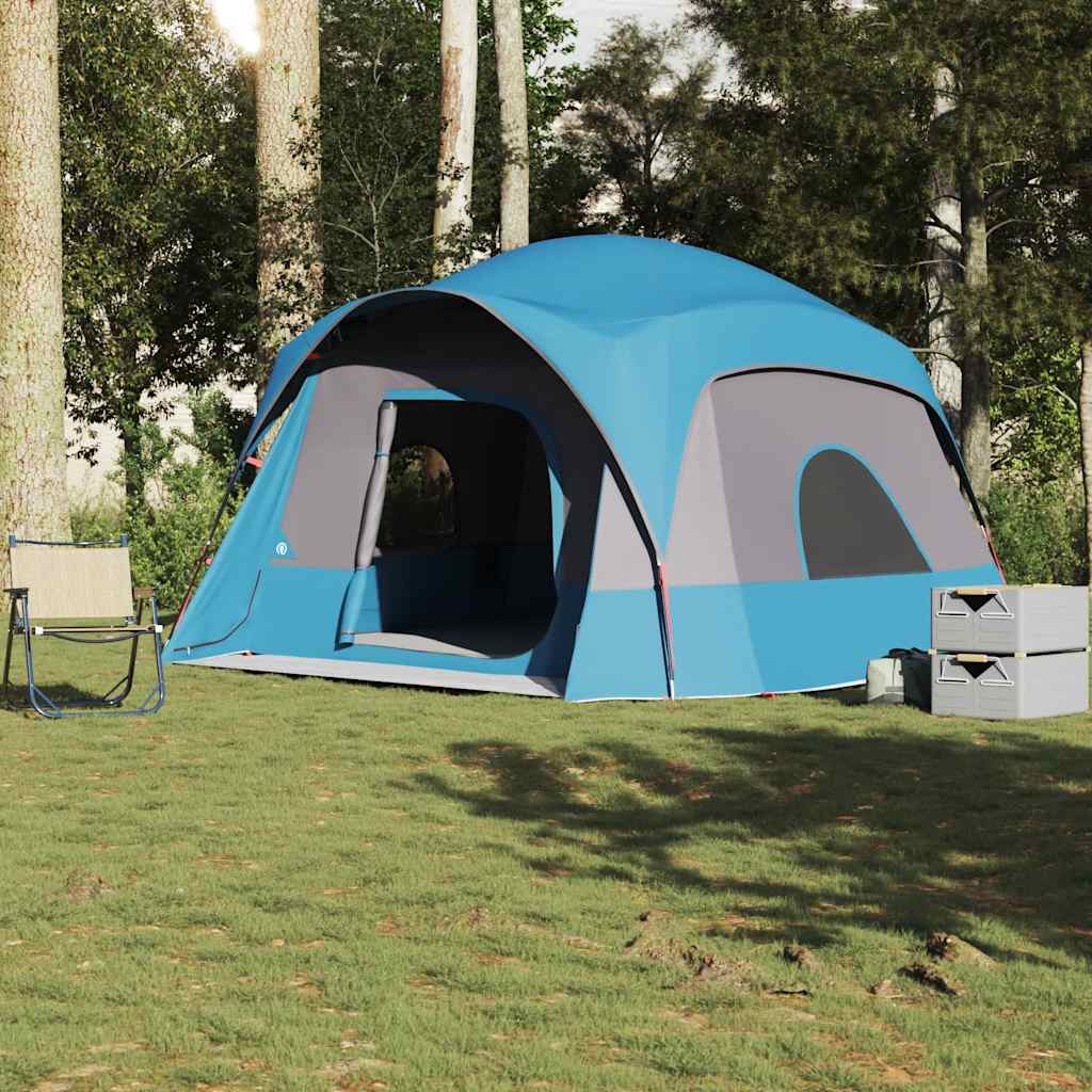 Tente familiale VidaXL 6 personnes imperméable bleue