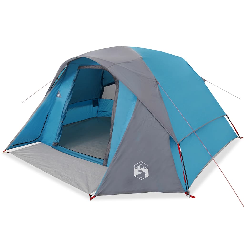 Tente familiale VidaXL 6 personnes imperméable bleue