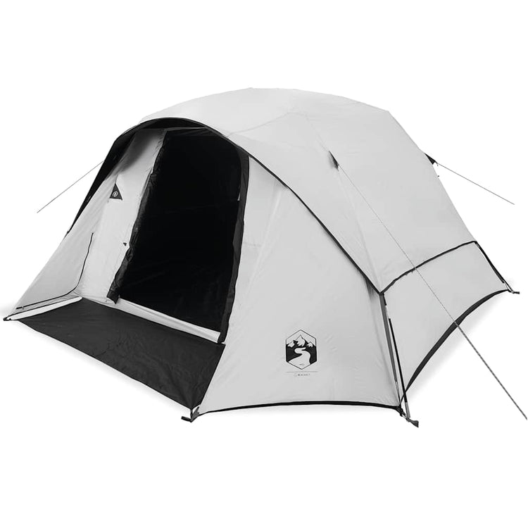 Vidaxl tente familiale cabine 6 personnes tissu occultant blanc imperméable