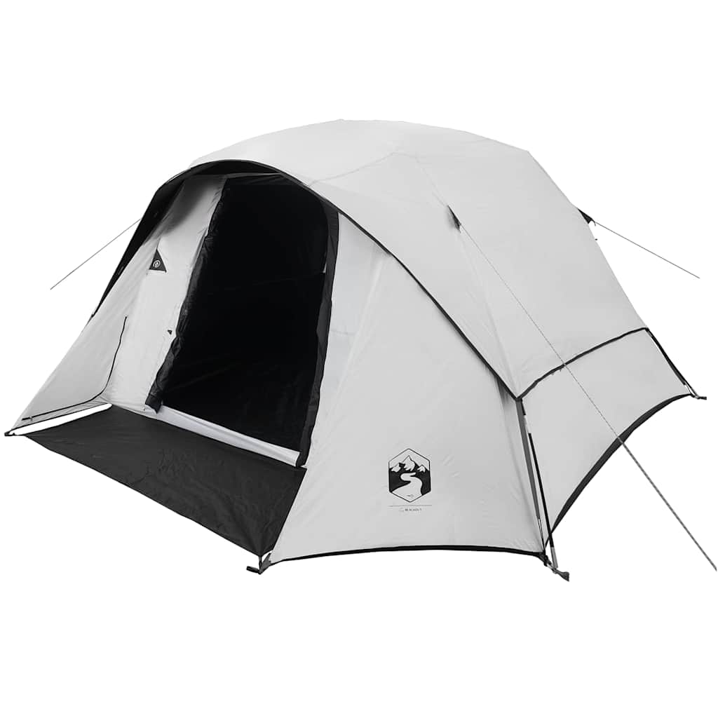 Vidaxl tente familiale cabine 6 personnes tissu occultant blanc imperméable