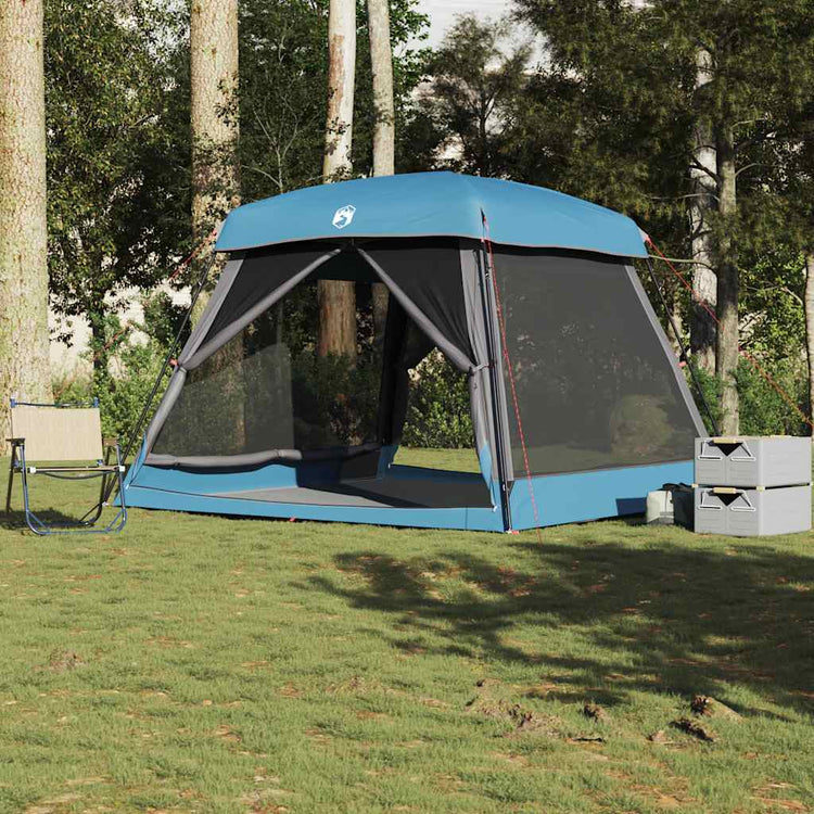 Tente familiale VidaXL 6 personnes imperméable bleue