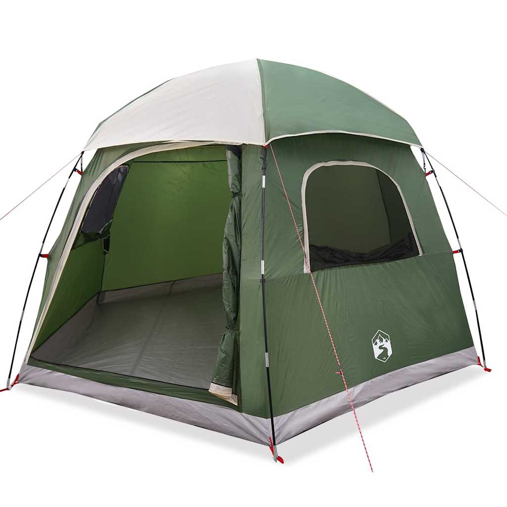 VidaXL tente familiale igloo 6 personnes vert imperméable
