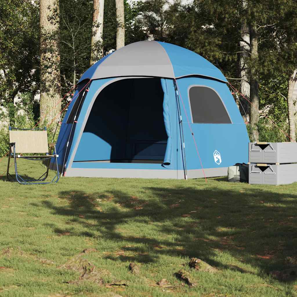 VidaXL tente familiale igloo 6 personnes imperméable bleu