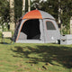 Vidaxx tente familiale igloo 6 personnes imperméable gris et orange