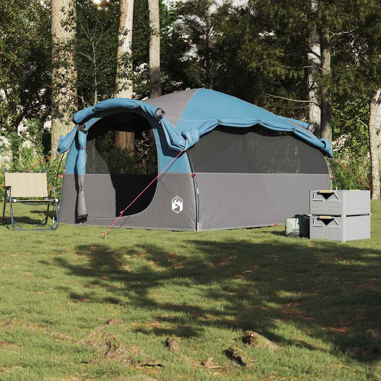 Tente tunnel VidaXL 6 personnes imperméable bleue