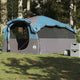 Tente tunnel VidaXL 6 personnes imperméable bleue