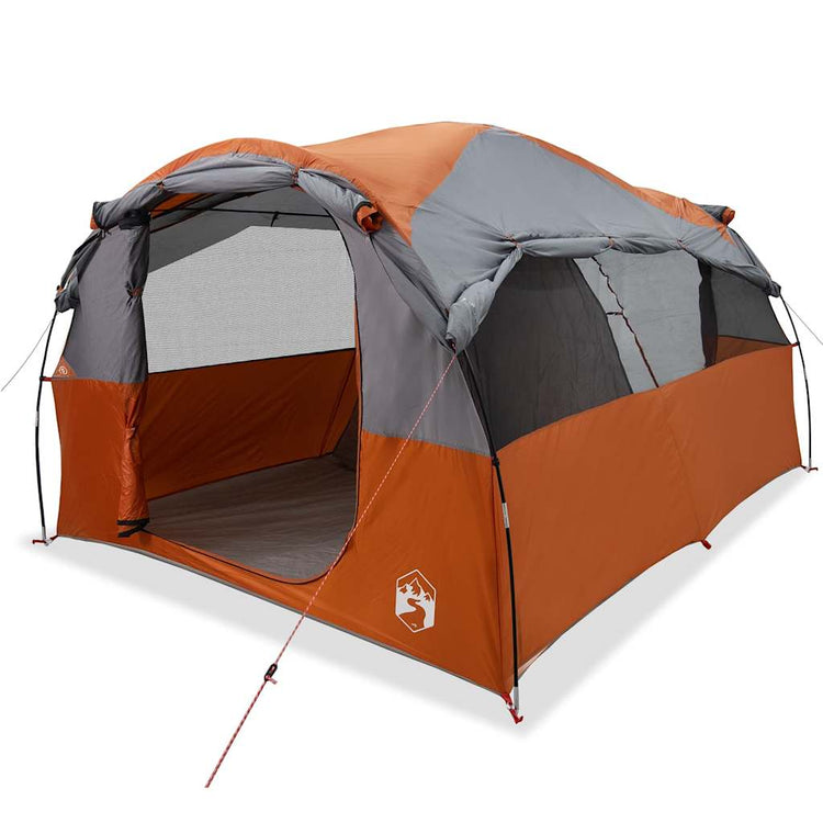 Tente tunnel Vidaxx 6 places imperméable gris et orange