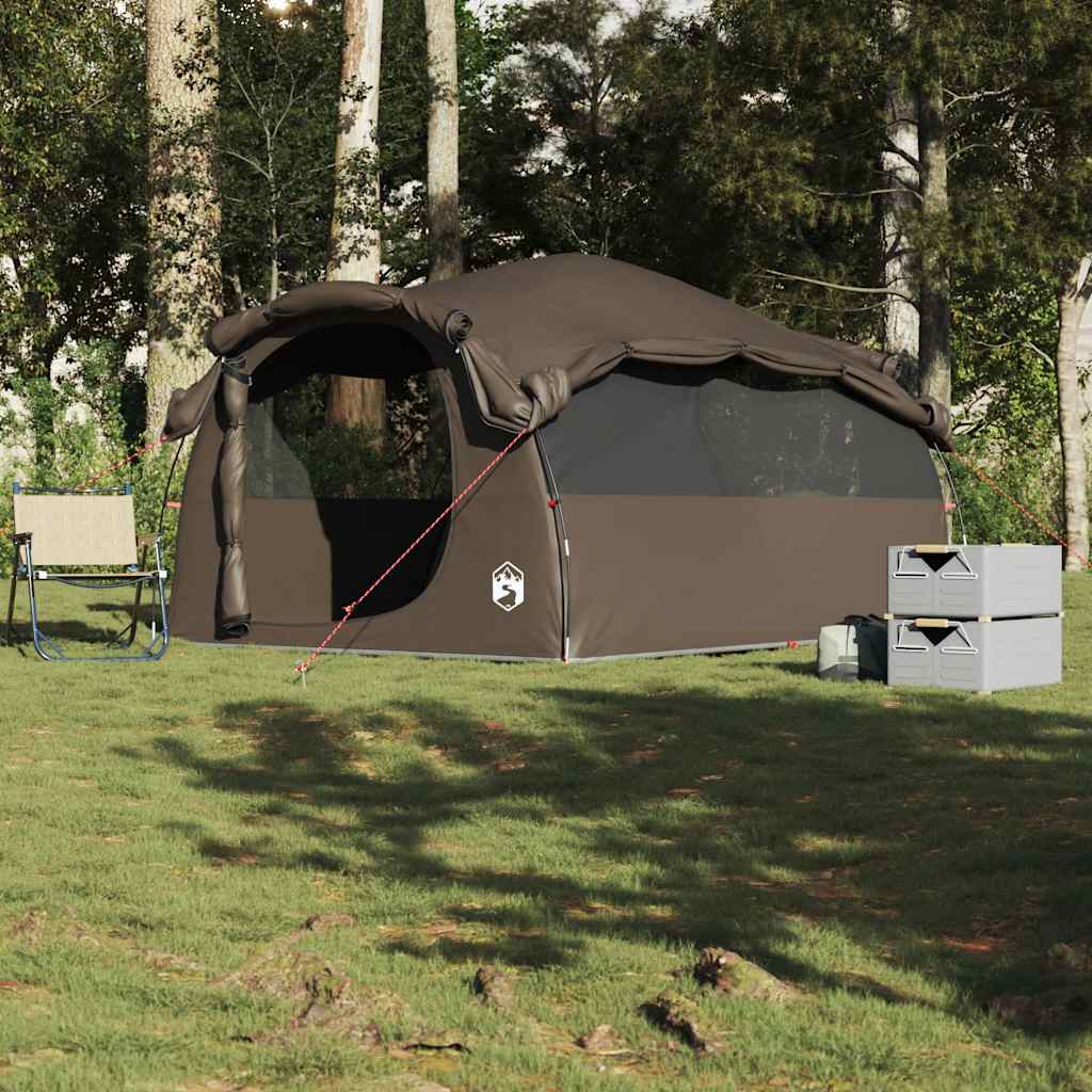 Tente tunnel VidaXL 6 personnes imperméable marron